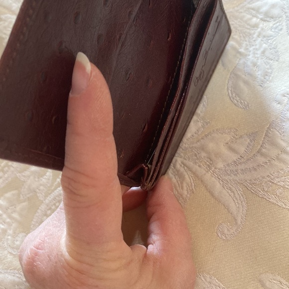 Like new! Vintage Giorgio Bernini ostrich wallet - Picture 4 of 6